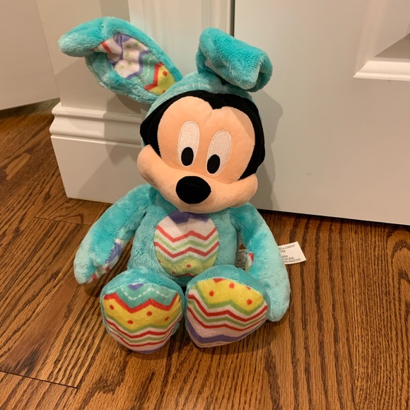 Authentic Disney Store Mickey Mouse Easter Bunny Plush - Picture 1 of 4